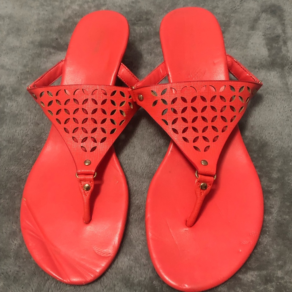 George - red orange sandals